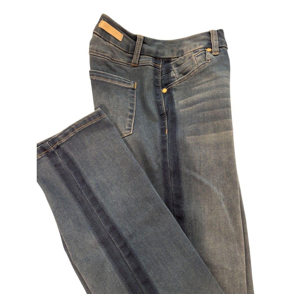 EUC‎ 1822 Denim Skinny Jeans SIZE 0/25 Blue Tuxedo Side Stripe Mid Rise Stretch